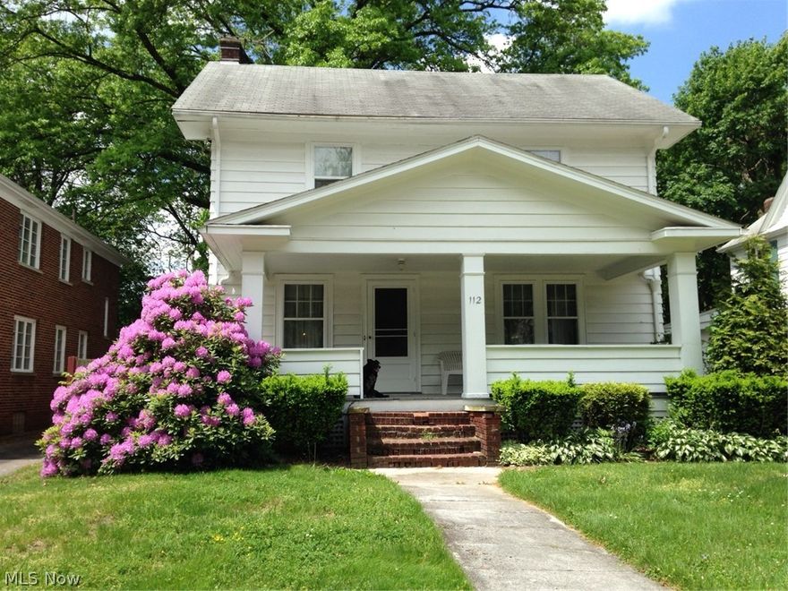 Location, location, location. This diamond in the rough is waiting your renovation skills. This property has been in the same family for over 50 years. The large living room runs front to rear on the south side of the house with a centered fireplace. The solarium is off the living room at the rear. The dining room is on the right and it leads to the kitchen with eating area. The original bath still has the footed tub, pedestal sink, and almost perfect hexagonal porcelain tile flooring. Pretty much everything needs to be updated from the furnace, to the wiring, plumbing, to the garage roof. This is a great neighborhood and your investment in upgrades should pay off when it's time to sell. The driveway is a double wide drive, not shared.