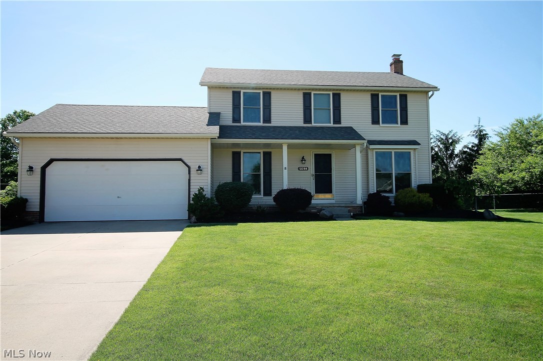 Pristine beauty in this charming colonial offering three bedroom, two & a half bath home. Come on in from the mature landscaped front yard to the large great room, living room & kitchen. The great room offers a brick fireplace with mantle, making the room feel very cozy, & is open to the eat in kitchen area. The eat in area has sliders to the patio that offer an abundance of natural sunlight to shine through. The kitchen has an abundant of counters & cabinet space, neutral colors, stove (2008), window above the sink for looking out at the gorgeous backyard. Half bath & living rm or could be an office etc. finishes the first floor. Upstairs you will find the large master suite with walk in closet, full bathrm. Two other large bedrooms & a full bathrm that completes the upstairs. Lower level offers plenty of storage area, more rm for entertaining etc. Fenced in backyard offers a very tranquil setting with the gorgeous above ground pool & so much yard for entertaining or just relaxing, it is just like paradise. The pump system for the pool new in (2019) & heater (2015). There is a two car attached garage with door opener, drain, water available, electric. Some updates include disposal (2019), sump pump (2017), windows including sliders from (2004-2016) & the warranty is transferable. Carpeting in bedrms (2016), living room & stairs carpet (2010), flring for kitchen & upstairs bathrm (2010), A/C and heat (2013), roof (2011), air cleaner (2014). Precious memories begin right here!