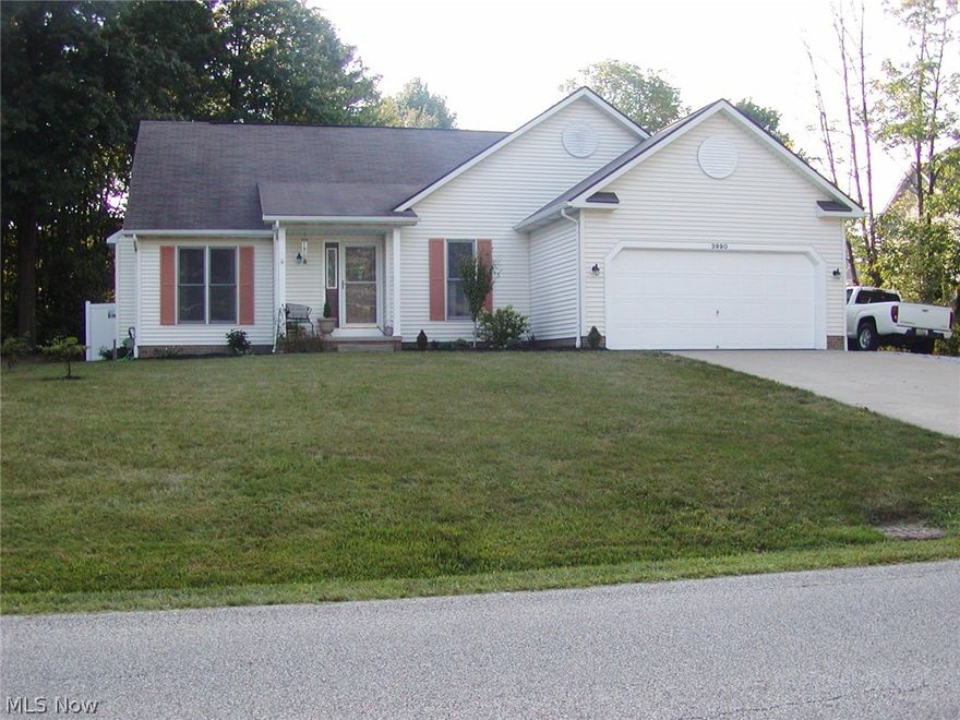 Lot 80 X 250. Schalmo Built Stow ranch with open concept floor plan. Vaulted ceiling and gas fireplace in living area. First floor living with 3 bedrooms and 2 full baths. Tray ceiling in roomy master with two walk-in closets and private bath with two sinks, a soak tub and step-in shower. Beautifully finished basement with recreation room, office or media room and another room with a sink. New furnace in 2014. Attached two car garage plus extra parking area.
Office/morning room on first floor with  doors to a lovely private area with a new 16' X 18' deck and fenced area, large wooded lot and storage shed. Home built with 2' X 6' Arkansas Construction.  America's Preferred Home Warranty included. Beautifully decorated.