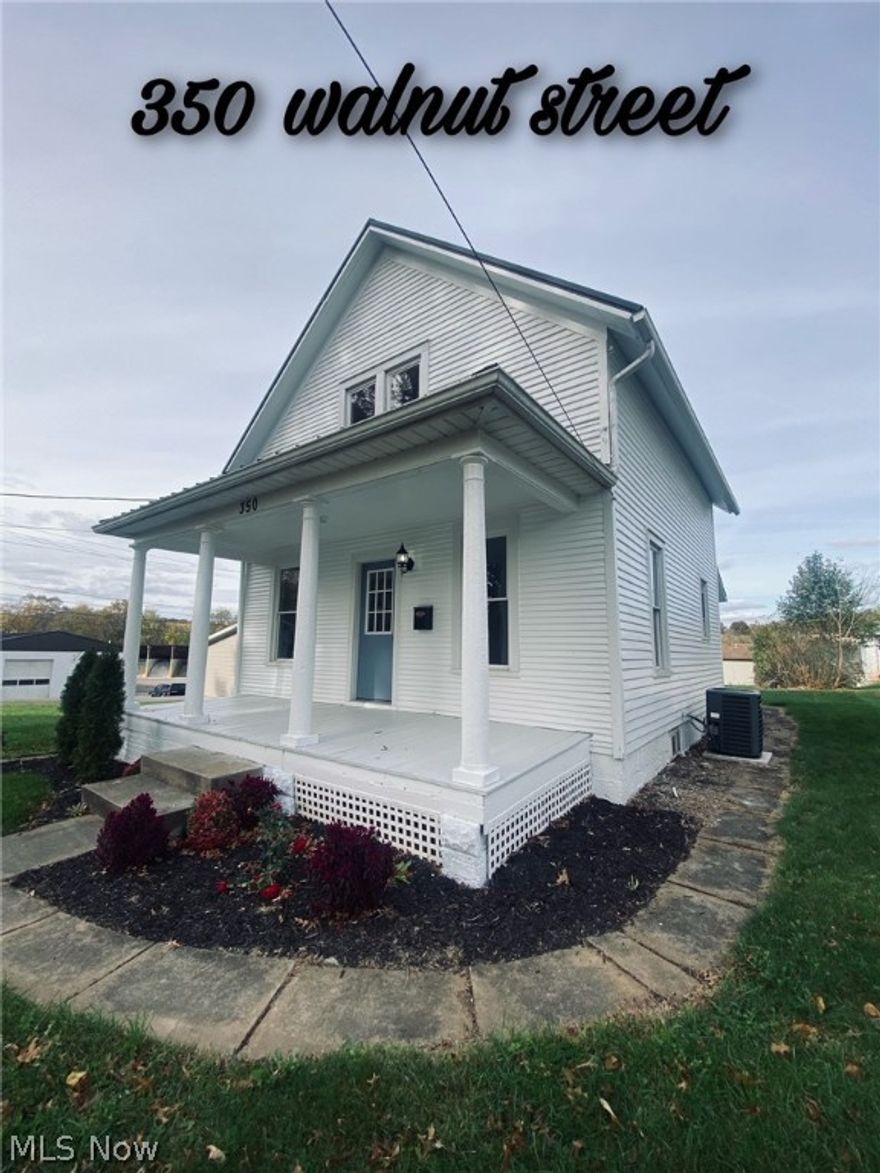 This home is move in ready. Located in town Millersburg - this home features 2 upstairs bedrooms with full bathroom and stand up shower.  The main floor features a large spacious living room open to the kitchen that has been updated with a cozy, crisp, modern vibe.  Luxurious first floor bathroom and soaking tub, first floor laundry and mud room and full size basement.  Central air, oversized 2 car garage and covered front porch.  Many new updates inside and outside this home - you do not want to miss out on this one.  Call today for a private tour. Immediate Occupancy at closing.