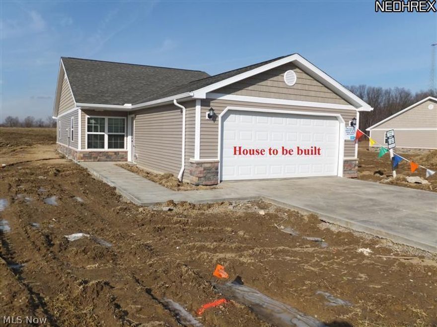 Great Lodi Community Now offering newly constructed homes at prices so affordable you have to preview the Model.  Home to be built. Beautiful 2 or 3 bedroom Energy Star Rated designs with 2 full baths and apprx 1500SF of living space, vaulted ceilings, open floor plan, eat-in kitchen, 2-car garage,optional basements. Quality construction with 2 x 6 interior walls,R19 insulation, Low e windows, 30 year dimensional roof shingle.  Just minutes from I71. One Story living at its finest!!