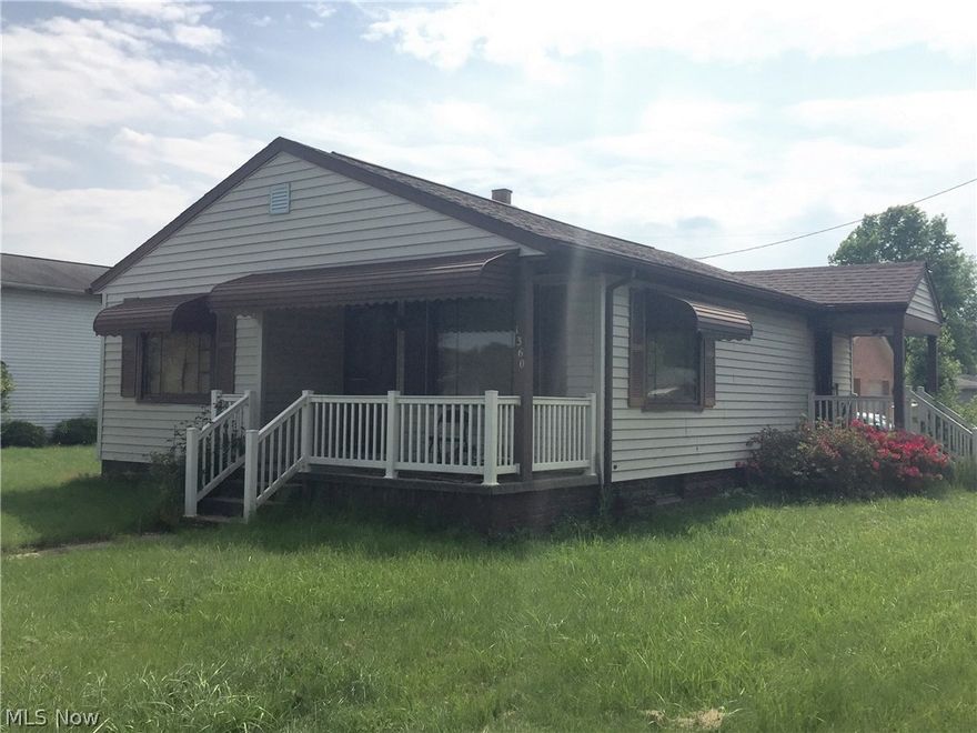 Nice 3 bedroom home on corner lot. Freshly painted interior, new carpet in living room, dining room and bedroom. New vinyl in kitchen and bathroom. Hardwood in other two bedrooms. Furnace and ac newer. Full basement with a bathroom. Basement not finished and unsure of the condition of the basement bathroom.