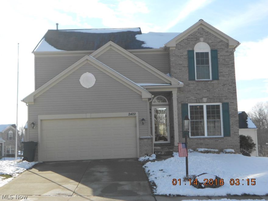 Be ready to walk in and say "you're home". Extremely well maintained and updated throughout! Open floor plan concept, 2 story foyer opens to columns, formal dining, 2 story great room and large kitchen with island. First floor laundry. Large bedrooms. Master bedroom with master bath and walk-in closet. Deck with retractable awning and fenced backyard but don't let the fence fool you, your new backyard extends beyond the fence! Newer amenities include vinyl windows, all flooring, interior paint, gas fireplace with custom tiling, front door and slider. Full basement with garden windows, ready to be finished to your liking.