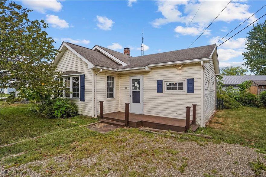 Charming One-Story Home in West Branch School District!
This cozy home offers a comfortable layout featuring vaulted ceilings in the kitchen and dining area that create a spacious, open feel. The floor plan includes a welcoming living room, two bedrooms, and a full bath—perfect for easy living. Just one house away from Westville Lake. Whether you're a first-time buyer or looking to downsize, this home is a must-see. Come take a look today!