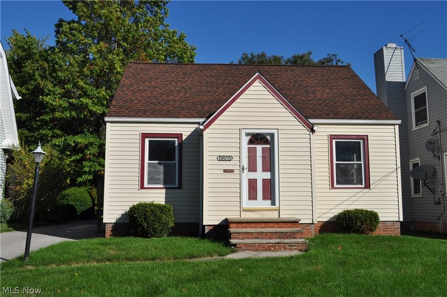 This charming Cape Cod has a spacious updated kitchen with dinette, beautiful hardwood floors throughout the living room and bedrooms and will be newly carpeted in the large upstairs bedroom/bonus room.  Walk out the kitchen to that concrete patio that overlooks a very beautiful lot.  
Close To Hospitals, Schools, Shopping , Transportation & All Conveniences! POS will be Complete & VIOLATION FREE!