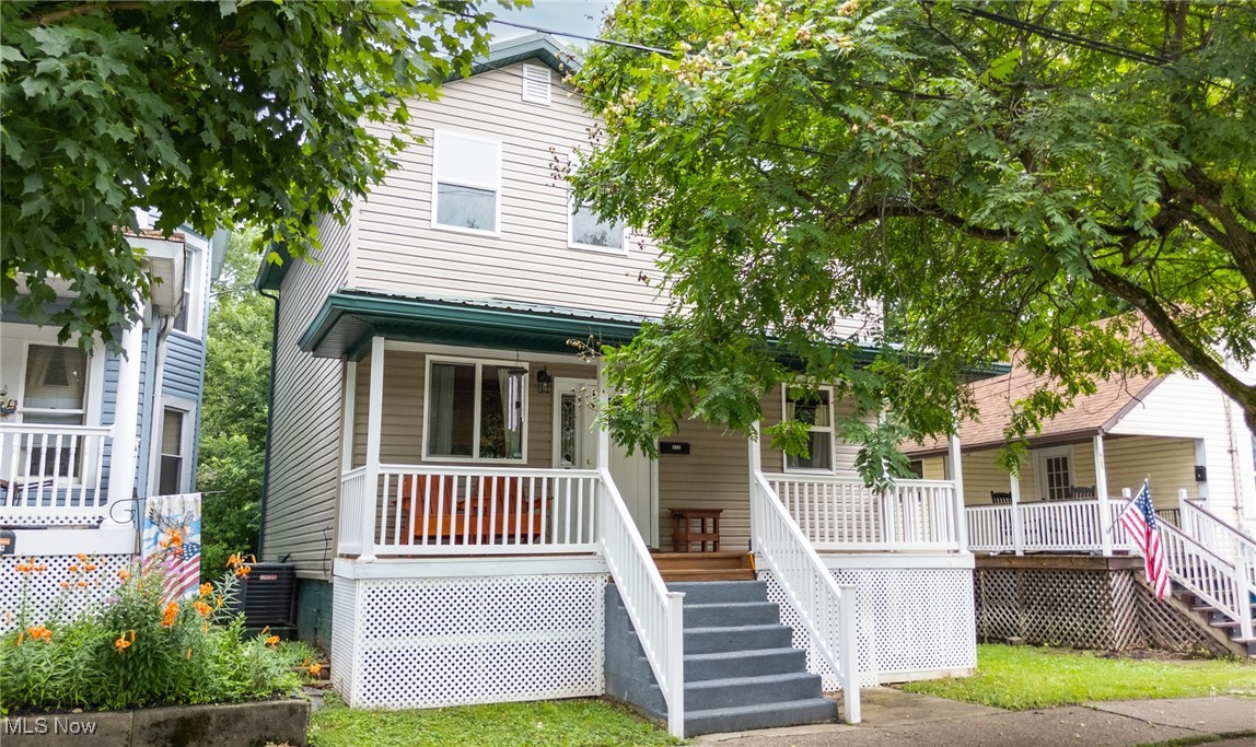 This beautifully updated 4-bedroom, 2.5-bath home offers 1,400 square feet of well-designed living space—and feels much larger thanks to its layout and natural flow. Inside, you’ll love the warm wood-look laminate flooring and tasteful wood accents in the kitchen and stairwell that add a touch of charm and character. The spacious kitchen offers plenty of room to cook and gather, and all appliances stay for a move-in ready experience. The primary suite features a private ensuite bath and a generously sized closet. Three bedrooms are located on upper level and one bedroom (which is currently being used as an office) on the main level. Enjoy relaxing mornings and evenings on the good-sized front and back porches or take advantage of the flat backyard—perfect for pets, play, or outdoor entertaining. Located in the heart of downtown, you're just minutes from parks, restaurants, shopping, museums, and more. This home is truly move-in ready. Set up your showing today!