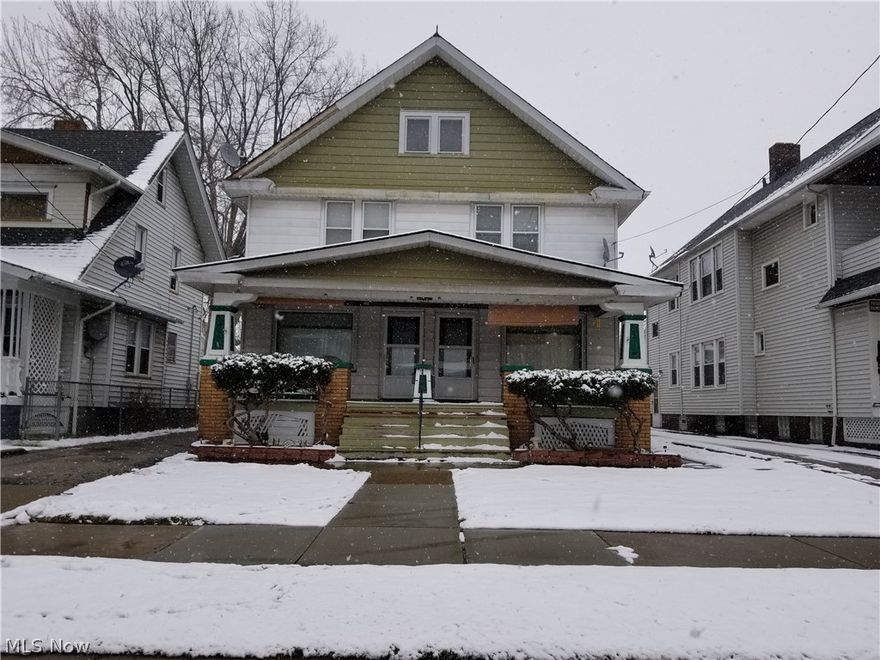 Great investment opportunity with more than 10% ROI with a large, side by side duplex! Close to freeway access, just minutes to Downtown! Each unit  offers 3 Br and 1 bath, plus separate basements with additional showers. Rent both units and collect the income or live in one unit and rent the other! Newer furnaces and HWTs. Both units have natural hardwood floors ( buyer to verify ) through out which can be refinished to bring to its original beauty! Not far from Edgewater Park for a summer picnic or to enjoy the summer breeze! Appliances belong to the tenants and are not included in the sale.