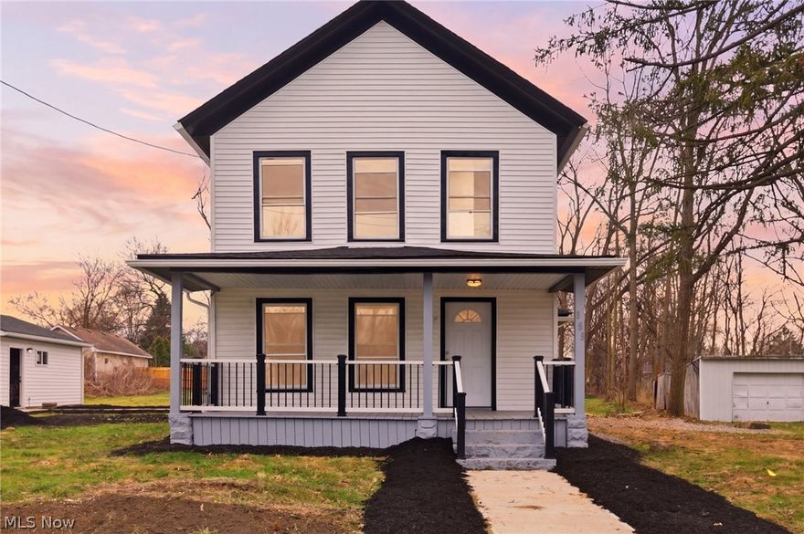 Welcome home to this beautifully renovated property where everything has already been done for you just move in and enjoy. From the moment you walk in, you'll notice the fresh, modern feel with brand new LVT flooring, soft neutral tones, and recessed lighting throughout. The fully updated kitchen is the heart of the home, featuring granite countertops, white shaker soft-close cabinetry, a hexagon tile backsplash, a center island with pendant lighting, and brand-new stainless steel appliances perfect for everyday living and entertaining. The home offers two full bathrooms and a half bath, all updated with new vanities, fixtures, and a clean, modern design. Additional updates include newly built staircases, updated lighting, and fresh finishes throughout. Behind the scenes, you'll have peace of mind with major upgrades already completed, including new plumbing, electrical, HVAC, roof, siding, windows, sump pump, as well as a newly built 2-car garage and concrete driveway and walkways. Step outside to enjoy your brand new wood deck overlooking a spacious, fenced backyard perfect for summer evenings, weekend gatherings, or simply unwinding at the end of the day. Start your mornings on the newly rebuilt front porch with a cup of coffee, and enjoy the convenience of being just minutes from downtown Amherst, with easy access to local shops, restaurants, and everyday essentials. With a park located just across the street, this home offers a setting that feels both connected and comfortable where you can truly settle in and make it your own.