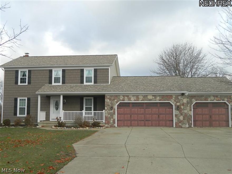 Move right into this recently updated home: new roof, new windows, new siding, new kitchen! Amazing kitchen! Must see!!! This colonial has an attached 2 bedroom in-law suite (that can only be used for family per zoning) with full kitchen, family room and bath, with private deck. Separate entrances and garage. The property has an above ground pool, a cabana, a completely fenced yard, and a huge pole barn to hold all of your adult toys! This home affords the buyer plenty of space! The main house has roughly 2000 sq ft with 4 bedrooms and 2.5 bathrooms, the in-law suite has 1000 sq ft with 2 bedrooms and is a ranch. Handicap ramp in single garage.