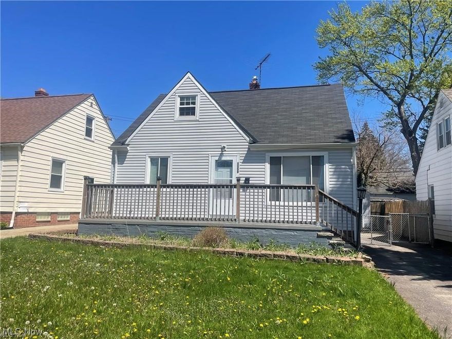 Welcome to this wonderfully remodeled Cape Cod home in Maple Hts! Enjoy many newer improvements including remodeled kitchen, bath, flooring, paint, fixtures, siding, roof, etc.  within the past few years.  Two bedrooms and full bath on the 1st floor with a spacious suite upstairs with built-in shelving and large walk-in closet.  Finished recreation room in basement for additional space and additional commode.  Adorable front porch and rear patio to hang out.  Over sized one car garage.  Recent waterproofing as well!  Welcome Home!