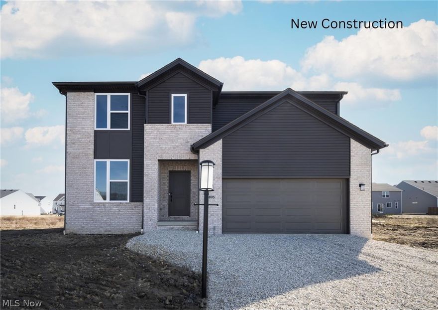 IMMEDIATE MOVE-IN! Why wait to build when you can move directly into this newly built home by Drees Homes. A brand-new floor plan, the Bradbern offers a modern living space with a convenient layout in today’s modern color scheme. Just off the main foyer lies a private home office. Continuing through the foyer, you will enter the spacious family room, dining area, and kitchen complete with a large walk-in pantry. The spacious family foyer area includes a convenient bench seat and large walk-in closet for storage. Upstairs you will find a luxurious primary suite with a large shower, dual sinks and enormous walk-in closet. The second floor has an open spacious loft with endless possibilities along with three additional bedrooms and coveted second floor laundry room. Driveway will be installed as soon as weather permits. Don’t wait! This home is complete and won’t last long!