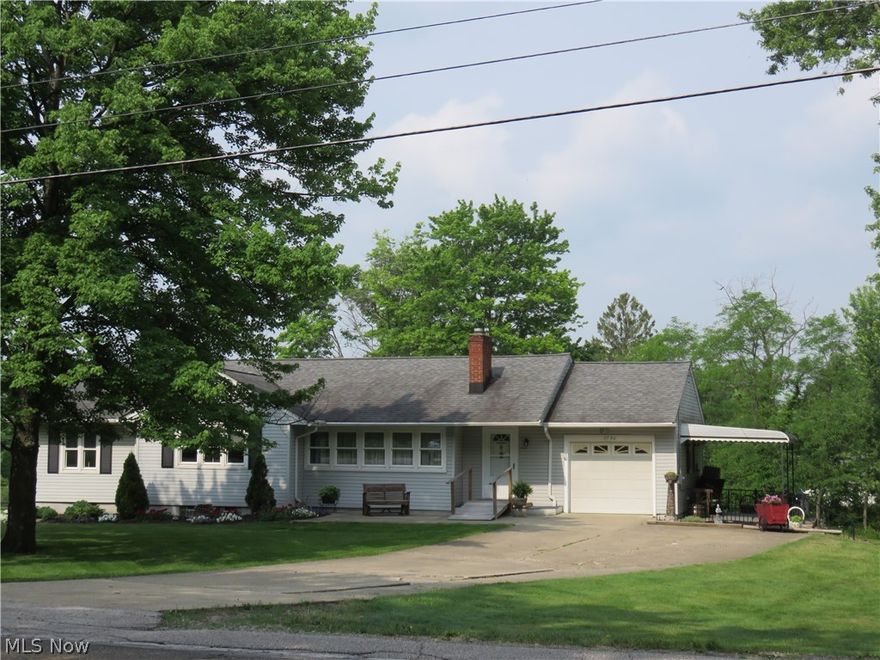 What a breath of fresh air! This wonderfully maintained ranch has been pampered and is ready for your buyers. This tranquil setting on .936 acres offers room to roam, plenty of room for picnics, outdoors activities, whatever you need and all of this in close proximity to Cuyahoga Valley Nat'l Park. Inside you will fall in love with the obvious care and pride of ownership this seller has taken here. Updates include gas furnace w/humidifier, AC, roof (10 yrs old) w/25 year shingles, beautiful replacement windows throughout. The main bath was updated 5 yrs ago and all appliances are 5 years or younger (including washer and dryer), refrigerator is just 2 months old. There are hardwood floors under all carpeting except the foyer and kitchen. The lower level rec room adds some great additional living space complete with bar and wood burning fireplace and great storage. There is also a half bath. The attached garage offers more storage and access to the inviting side patio area. This home is