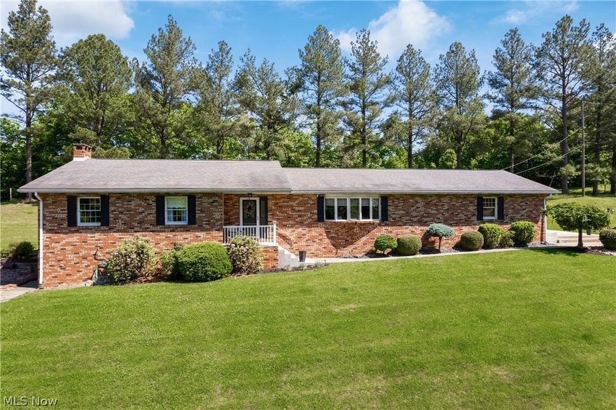 This beautiful home is back on market at no fault of it’s own! Welcome to 67695 Alexander Rd, a well-maintained, one-owner brick ranch that exudes charm and comfort. This delightful and spacious home offers 3 bedrooms, 2.5 baths, and a host of features that make it a perfect retreat. Step inside to find a warm and inviting living space. The main level boasts a spacious living room, an open dining area perfect for family gatherings, and an impressively maintained kitchen with ample cabinet space and modern appliances. On this floor, you will also find a mud room or pantry right off the garage, a large full bath and 3 bedrooms- the primary with its own half bath. The finished basement is a true highlight, featuring a large rec room ideal for entertaining or spreading out, a bonus room that can serve as a home office or a guest room sure to impress, plenty of storage space, and it's own spa-like full bathroom. Situated on a private 1.38-acre lot, this property has the privacy you've been searching for. The expansive yard is surrounded by mature trees, offering a serene and secluded setting. Enjoy peaceful mornings and evenings on the back patio, where you can appreciate the sights and sounds of nature. Additional desirable features include an attached garage on kitchen level, a well-maintained exterior and landscaping, and a prime location that offers privacy, while being only minutes from Route 7. This charming brick ranch is ready for its next owner to move in and make it their own. Schedule a showing today and experience the charm and tranquility of 67695 Alexander Rd!