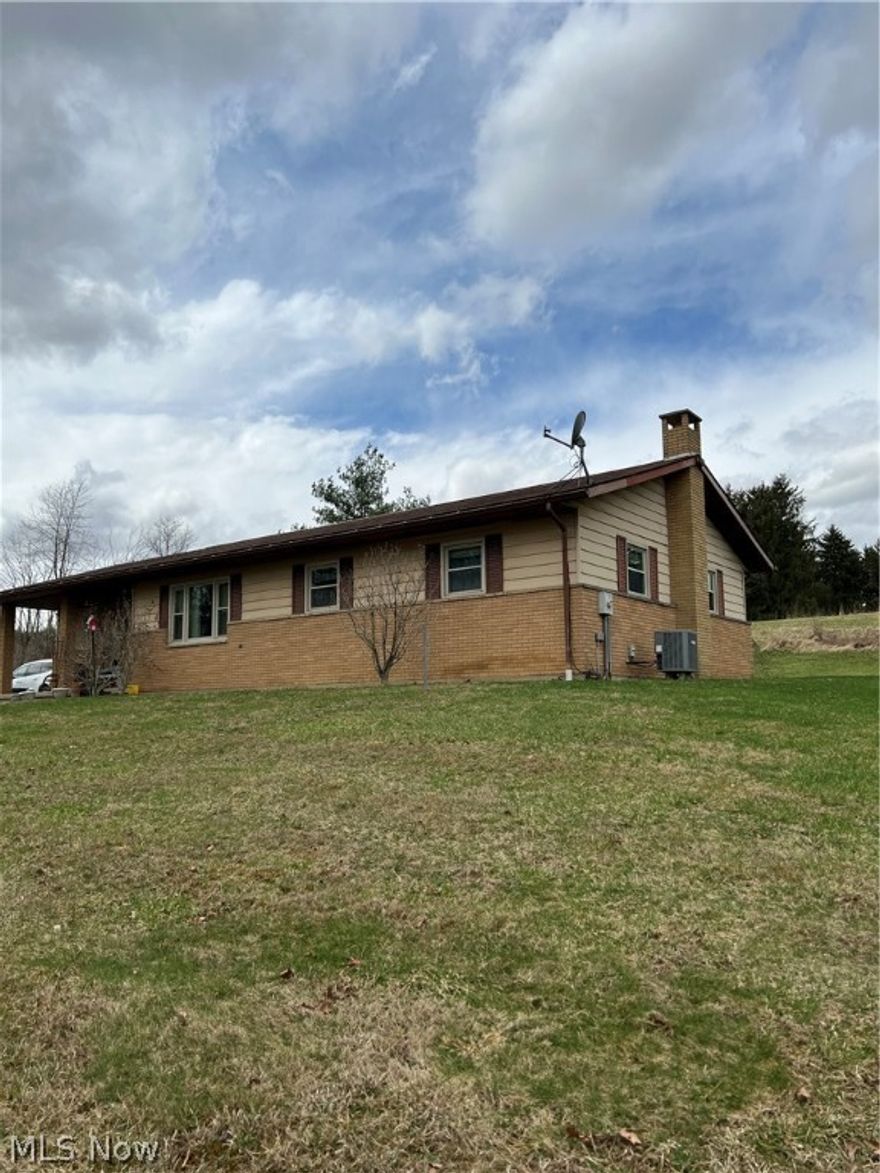 Check out this perfectly located home right outside of Byesville. Sits on over two acres. All new windows in 2011. New hot water tank in 2021.Furnace replaced in 2016. A/C unit installed in 2015. Pipes replaced in 2021. Full basement with fireplace. House will be clean swept before transferring to new owner. You don't want to miss this property! Schedule your showing today!

Showings start Monday, March 28th.