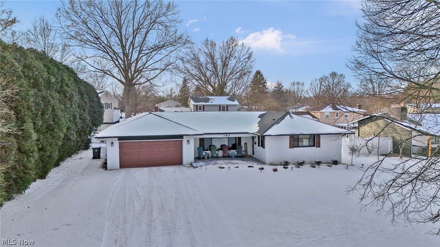 Don't miss this stunning, remodeled ranch home, perfectly located in the heart of Wadsworth! Meticulously cared for, this home has 4 bedrooms and 2.5 baths offering modern style, comfort, and convenience throughout. The main floor features LVT throughout, a spacious primary bedroom with his/her closets and an ensuite with a luxurious 6' walk-in shower. The chef's kitchen includes stainless steel appliances, a 36" Italian gas range with a custom hood, soft-close, custom cabinetry, granite countertops, and a breakfast bar. There is a HUGE dining area with views overlooking the front of the home, perfect for family dinner and holiday celebrations throughout the year! The living room is cozy and warm with a gas fireplace (new insert 2025) and raised hearth, a convenient half bath and sliders to the stamped back patio (2021). The lower level provides an expansive finished space with a large, carpeted recreation area, bonus room, exercise room with mirrored walls, utility/storage room and a large laundry area. Every detail has been thoughtfully upgraded: Anderson Composite Low-E windows (2021), complete bathroom remodels, new roof (2022), upgraded 200-amp electrical service, a new belt-driven garage door/opener (2025) and a "newer" concrete drive and sidewalk poured in 2021. (See supplements for a complete list of updates.) The fenced backyard has new gates and is perfect for keeping an eye on small children or pets with a convenient storage shed for outdoor stuff. You couldn't ask for a better location - away from the main roads, yet one mile or less to every school a child needs through graduation, PLUS the local YMCA, and the Grizzly outdoor pool. Wadsworth offers a growing, vibrant community with it's First Friday events featuring shopping, food, live music and art; fantastic parks with walking and biking trails, impactful churches, the annual Blue Tip Festival, and so much more. This home WON'T last, so don't wait! Schedule your private showing today!