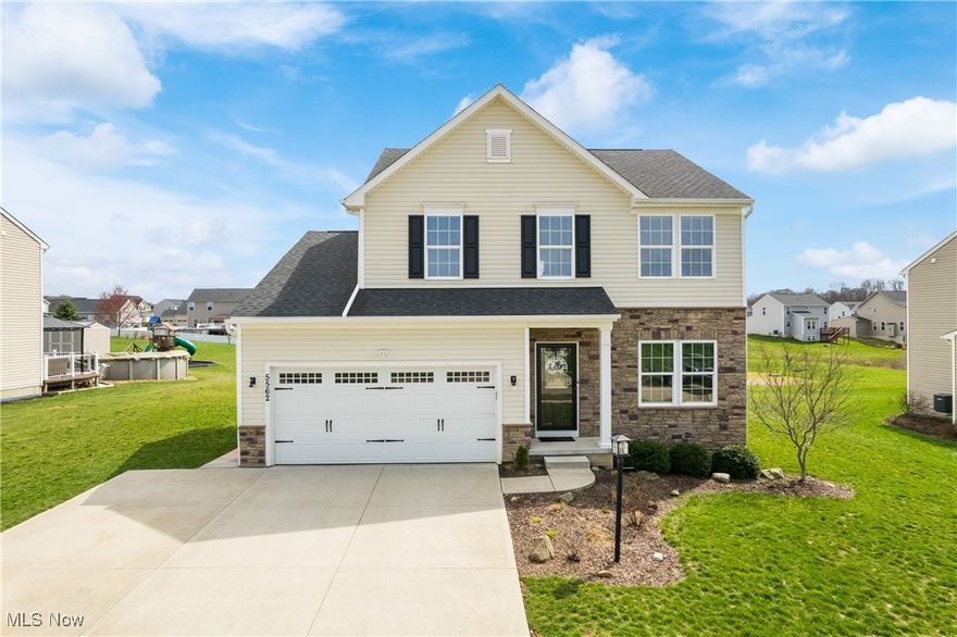 Welcome to this move-in ready home in pristine condition, located in the desirable Dover Highlands community of Medina!  This beautifully maintained property offers a prime location near Medina Square, shopping, and restaurants!
Step inside to find an inviting office with crown molding and recessed lighting, leading to a spacious family room featuring a floor-to-ceiling stone fireplace, flanked by large windows.
Prepare delicious meals in the kitchen, which boasts extensive cabinetry, stunning tile backsplash, stainless steel appliances, center island, and a walk-in pantry.  The kitchen overlooks the bright eating area with a vaulted ceiling and deck access.
The laundry room presents custom built-ins and is conveniently located on the main level, along with a half bathroom.
Upstairs, the spacious primary suite features an ensuite bathroom with dual sinks, and a walk-in closet. 
Two additional, generous-sized bedrooms, a loft, and a full bathroom complete the second floor.
Enjoy even more living space in the finished lower level, which includes a family room and a huge recreation area!
The expansive, well-maintained deck overlooks a serene backyard with pond views, perfect for relaxing after a long day. 
Additional highlights include a .28-acre lot, an attached two-car garage with cabinetry for storage, and a new refrigerator in 2021!
Located in the Medina school district, this home is in pristine condition.  Don’t miss out on this fantastic opportunity—schedule your showing today!