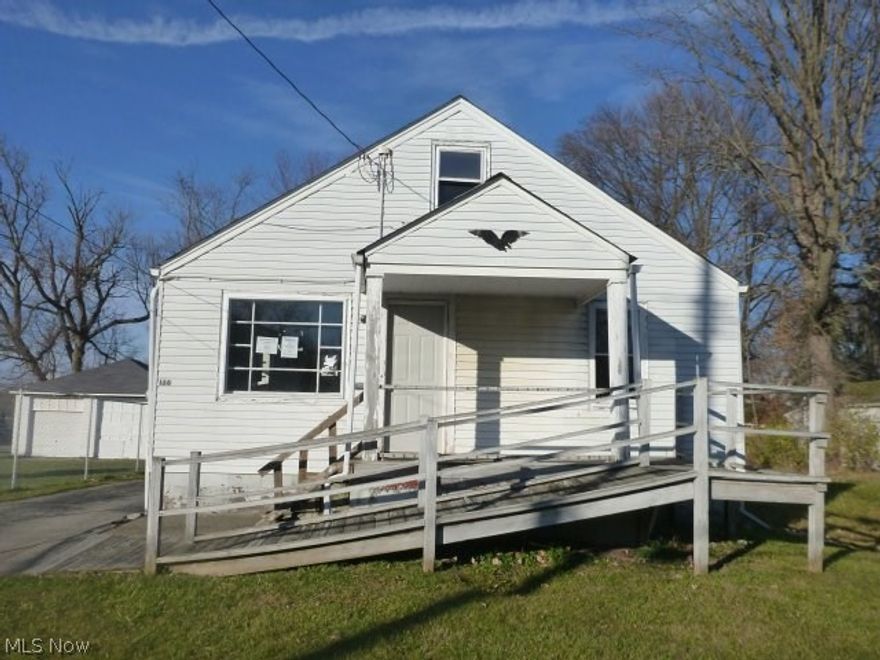 This home features handicap ramp both on the front and back of the home, large walk-in shower, first floor laundry, along with 2 bedrooms on the 1st floor, 3rd bedroom on the 2nd floor. (The home doesn't have hand rails.) This home has neutral colors with both man-made and natural wood floors in the bedrooms and living room. There are ceiling fans and a full basement, too!