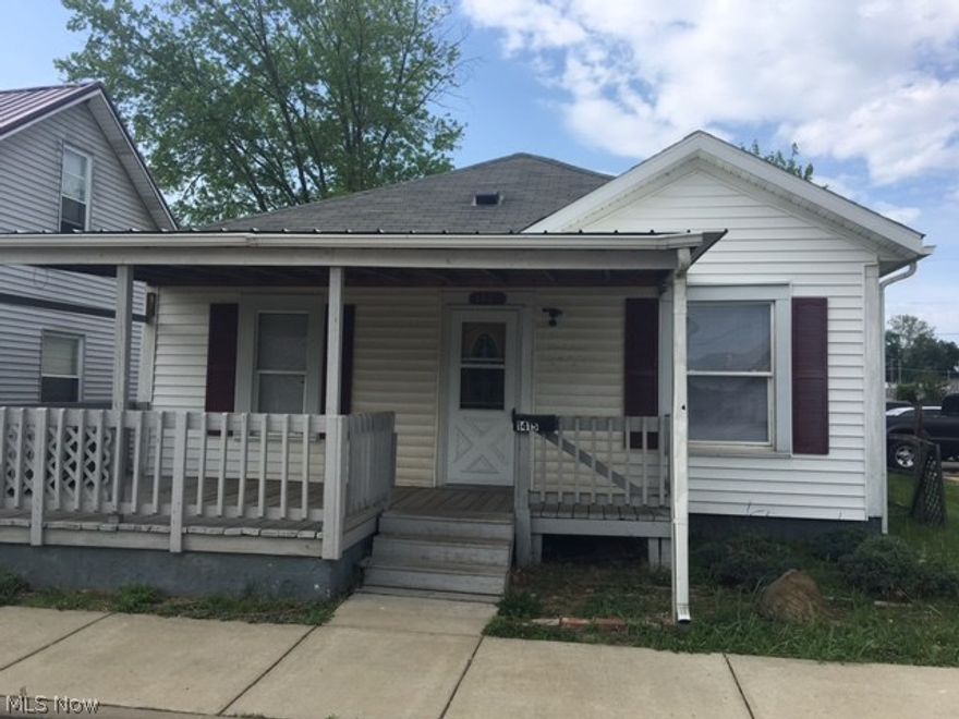 Two bed , 1 bath home located on a quiet street. Nice size backyard with parking area. Deck on front of home. This will make a great starter home or solid investment rental property.