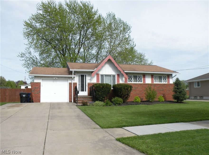 Welcome home to this beautifully updated 3 bedroom/2 bath Ranch that has been meticulously cared for by the owners.  Nothing to do but move in and enjoy! Freshly painted and carpeted throughout the home includes vinyl windows and updated light fixtures!  The kitchen has been remodeled with oak cabinets, Pergo flooring and a Pella vinyl slider. Updates galore! Huge fenced-in backyard with concrete patio and large shed. Sellers are also offering a home warranty for peace of mind!!  Schedule your private viewing today. Hurry this home will not last.
