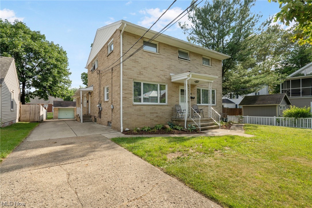 Here's a significant opportunity to own this immaculate, all brick duplex, which is wonderfully maintained, clean, neat and located in quiet neighborhood. The main floor unit offers a fireplace which accentuates the sizeable living room with connecting door to a vast kitchen with abundant cabinets & counterspace. There are 3 bedrooms, one with a built in computer center, one with a cedar closet and one with two double closets. The upstairs unit offers enormous kitchen, living room with wood floors, coat closet, linen closet, full bathroom and two bedrooms. The basements are separate, each offering laundry hook up & utility tub. The utilities are separate. This all brick building has glazed tile basement, glass block windows, a newer furnace, new lights, a newer hot water tank, some new plumbing, and central air. This duplex has a favorable floor plan, 3 car garage and would make a tremendous owner occupant or rental space for two families. You won't believe the room inside th