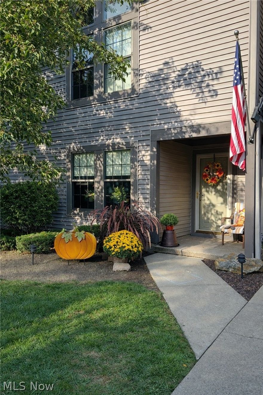 Welcome to this meticulously renovated 2 bedroom, 2.5 bath condo offers 1,566 sq ft of fully updated living space and is move in ready with high end finishes throughout. Over the past year, the home has been completely transformed with a fresh, contemporary design and durable, top quality upgrades. Step inside to a spacious living room highlighted by soaring cathedral ceilings and a stunning 22 foot fireplace featuring a new stone finish, custom doors, glass fire rock, and color changing accent lighting. A mounted TV and Polk surround sound system are included, creating an exceptional entertainment setup from day one. The open concept layout is enhanced by luxury vinyl plank flooring, plush high end carpeting, fresh paint, and refined trim details. The kitchen is truly a showpiece, complete with Cambria quartz countertops with a lifetime warranty, a deep quartz sink, LED color changing and touch free faucets, stainless steel appliances, and a wine refrigerator, perfect for both everyday living and entertaining. The bathrooms continue the luxury feel with quartz countertops, spacious seated showers, European style shower heads, Bluetooth enabled and color changing lighting, custom mirrors, soft close vanities, and water resistant shower panels with a lifetime warranty. Major mechanical updates include a new furnace and hot water heater completed in 2024, along with updated plumbing and electrical systems and added attic insulation for efficiency and peace of mind. Additional features include a generous laundry room with washer and dryer, a loft with a custom pallet accent wall, new ceiling fans throughout, and a lighted rear patio. The primary suite offers a spacious 12 foot by 16 foot bedroom and an 8 foot by 4.5 foot walk in closet. Blending modern style, comfort, and quality craftsmanship, this beautifully updated condo stands out as one of Canfield’s finest offerings. Don’t miss this amazing opportunity and schedule our private showing today.