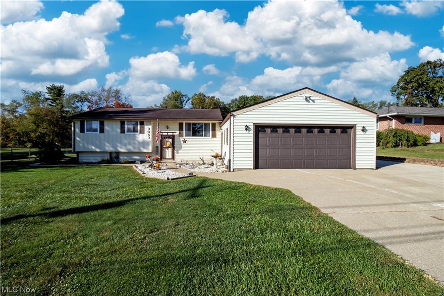 Wonderful home near Triway Schools and only minutes from Wooster's downtown and all it's ammenities. Home offers many options for space and hobbies with 220 electric service in the attached garage (added 2018) plus a 24x36 outbuilding that has electric and concrete floor for additional storage or hobbies. Home offers over 1,700 square feet of living space and features a family room addition with vautled ceilings and exposed barn wood beams and walks out onto the deck (with electric) and fenced back yard space that was added in 2022. Primary bedroom measures in at a massive 27x13 and was originally two bedrooms so it would be easy to divide again if a fourth bedroom is needed! Two bedrooms are considered to be main floor bedrooms if entering through garage and has their own private bathroom. The floor plan offers extended options for living space. Major updates include new well drilled (2010) and new furnace and A/C units (2005). All of this situated on a perfectly sized half acre lot (.4591) that will make maintanence a breeze! This home will not last long so call your realtor today to schedule your private tour!!