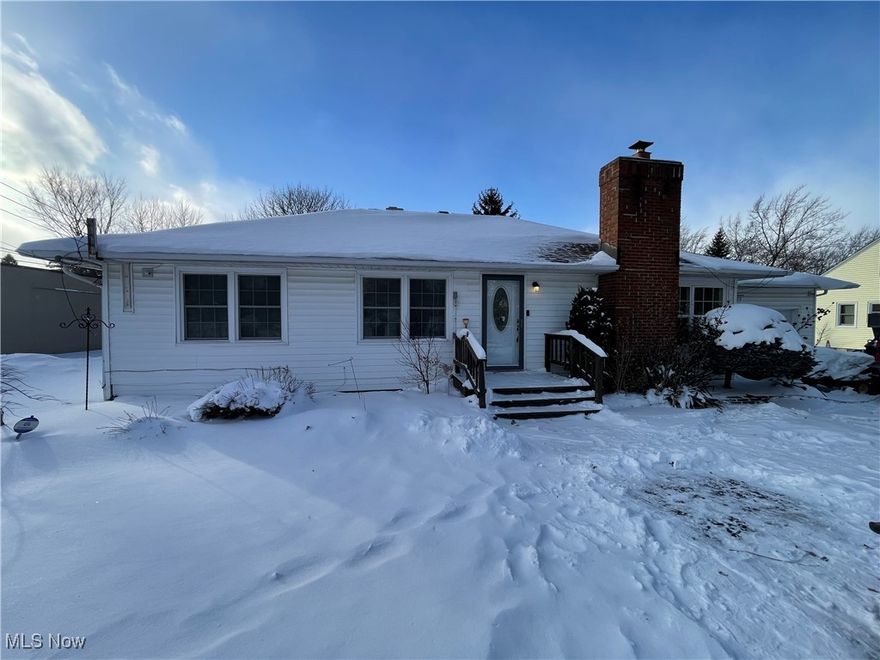 Welcome home to this beautifully updated 3-bedroom ranch in North Royalton. Freshly painted throughout, this home features new carpeting in the living room and bedrooms, along with a cozy wood-burning insert with new liner (2025)—perfect for Ohio winters. The dining room showcases stylish bamboo flooring, while the updated kitchen offers soft-close hickory cabinets, granite countertops, and all appliances included (dishwasher & microwave).

The full bath has been tastefully updated. Major improvements include HVAC (2019) and windows (2021). Additional highlights include new vertical blinds in the living room, two new remote-control ceiling fans, and new interior and closet doors with updated hardware in all bedrooms.

Enjoy outdoor living in the fenced-in yard featuring a 15-ft swimming pool, new Trex deck with pergola, garden area, and storage shed. An attached garage completes the package. This move-in-ready ranch offers comfort, style, and great outdoor space—schedule your showing today!