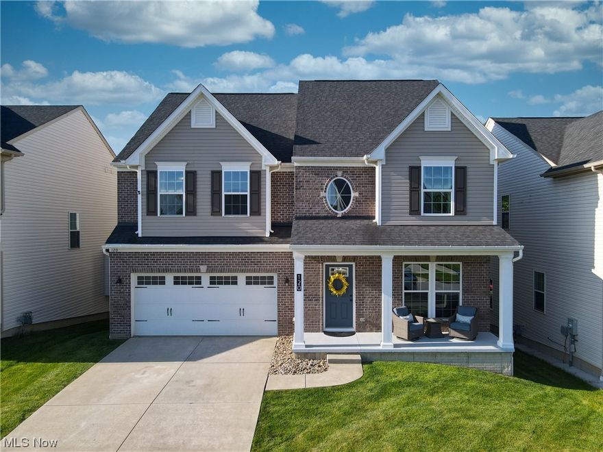 Welcome to 120 Salt Creek, a stunning 4-bedroom, 3.5-bathroom home that offers a perfect blend of comfort and style. As you enter, you'll be greeted by a charming front porch that leads to a fantastic open floor plan on the main level, complete with 9-foot ceilings. The kitchen is a chef's dream, featuring a large center island, ample cabinetry, and a pantry. It opens up to the family room, making it ideal for entertaining guests. Adjacent to the kitchen is a charming morning room that lets in plenty of natural light, adding to the home's warm and welcoming atmosphere. Off the morning room, you'll find a Trex deck, and a large patio with a built-in fire pit, perfect for enjoying all summer long. The main level also boasts a dining room, a first-floor office, and a half-bathroom, offering all the space you need for your daily activities. Moving up to the second floor, you'll find a beautiful and spacious owner's suite that features a tray ceiling, two walk-in closets, and an owner's bat