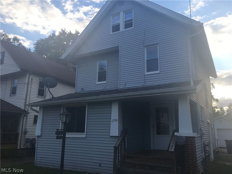 Currently an investment property. Tenant pays $950 a month and lease ends October 31st of 2021. Home has tons of living area! Spacious living room with fake fireplace, extra room/area off the front that can be used as office, study, or studio, dining room with bay window, and a semi updated kitchen. Basement is clean with laundry hook up and an enclosed toilet which could be made into a half or full bathroom. The basement was freshly painted before tenant moved in last November. There are three bedrooms and large full bath on second floor and a finished two room bonus room on the third floor. There is a one car garage and decent yard. Please give agent 48 hours notice to schedule showings with tenant.