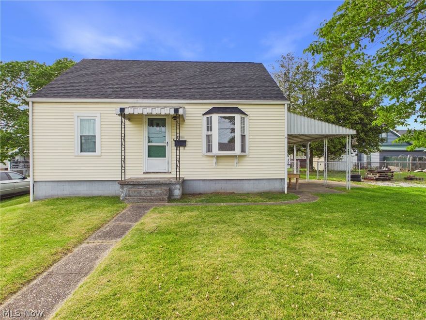 Don't miss this versatile 2-bedroom home with the possibility of a third. The finished attic offers flexibility for your needs. With new windows and a new roof, move on in and put your own finishing touches on this already charming home. The unfinished full basement provides ample storage and potential. The large yard features plenty of parking, a side patio, and a fenced-in area perfect for pets or play. Call your real estate professional to schedule a tour.