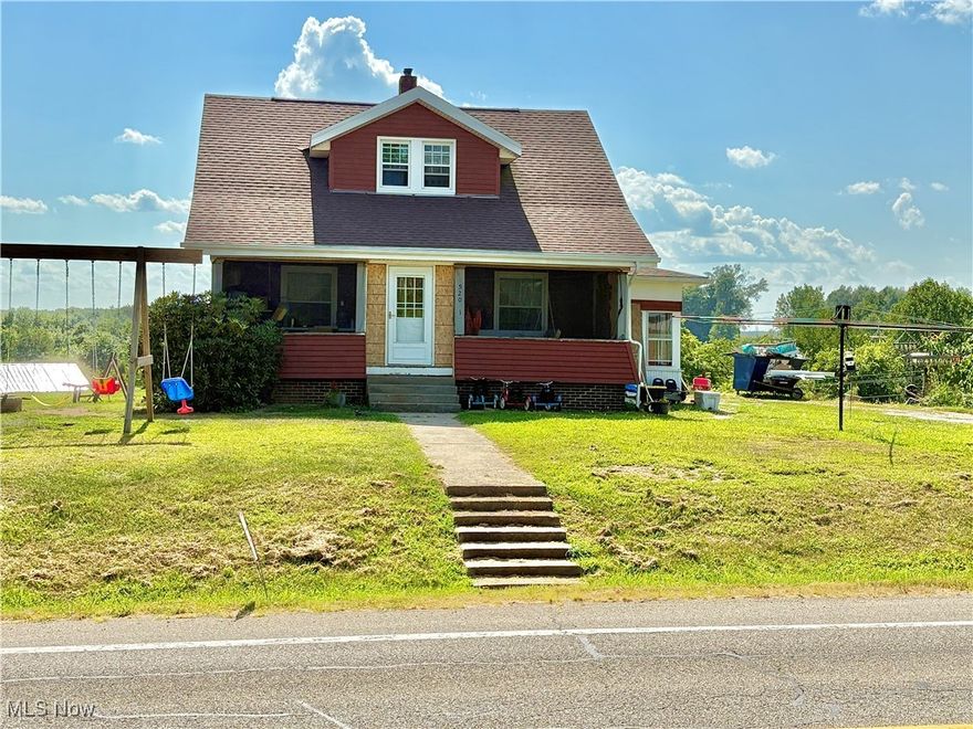 Stunning sunsets await.  This well built charming country bungalow offers beautiful views, a newer barn, and over 7 acres.  Built in 1933, this 2/3 bedroom, 2 bath home offers original oak flooring, doors, trim, and stairs. City water, private septic, central air with heat pump, fuel oil furnace, and a woodstove for backup or alternate heat source, this home includes many affordable options when it comes to utility bills. You will appreciate the updated windows as well as a brick foundation in those winter months.  Built in 2023, the 32’x40’ barn below the house offers an array of uses; livestock, horses, a small chicken coop, or use it as a shop for hobbies.  The full upstairs offers availability for entertainment or additional storage.  The remaining acreage features fruit trees, a well, and cistern, small storage shed, and beautiful pasture that has ample opportunity to expand or create a new building lot that has state route access.  Call today to schedule your showing!