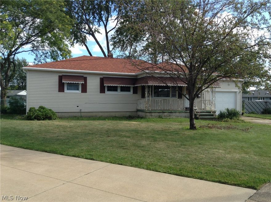 Good sized 3 bedroom, 2 full baths ranch on a large cul-de-sac lot, large 3 season room, family room with a wood burning fireplace. Hardwood in all bedrooms and living room. Central Air.