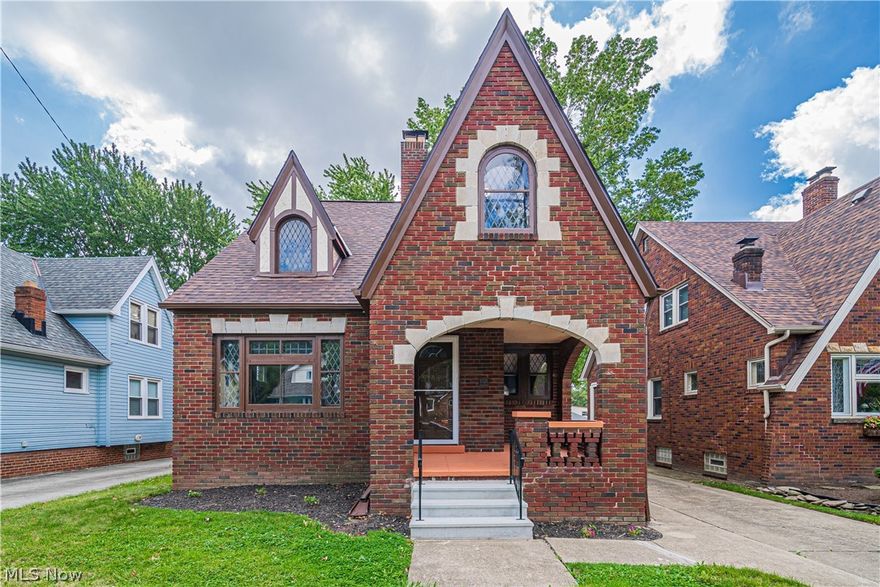 Beautiful and charming brick tudor with stunning curb appeal in the South Hills Neighborhood. Filled with character and many many updates. Tear off roof replacement, extended drive to garage, remodeled kitchen with a new granite island (2021) to open the kitchen to the dining. The interior has all new paint (2021) and LTV flooring. New fixtures throughout the 2 and a half baths (2021). All new light fixtures and fans on all floors (2021). The home has a first floor bedroom and two spacious bedrooms on the second floor. There are extra sitting rooms and storage on the second floor. Basement offers much potential for more living space and has a full bathroom. Home has many lead glass windows. Just move in and enjoy the classics.