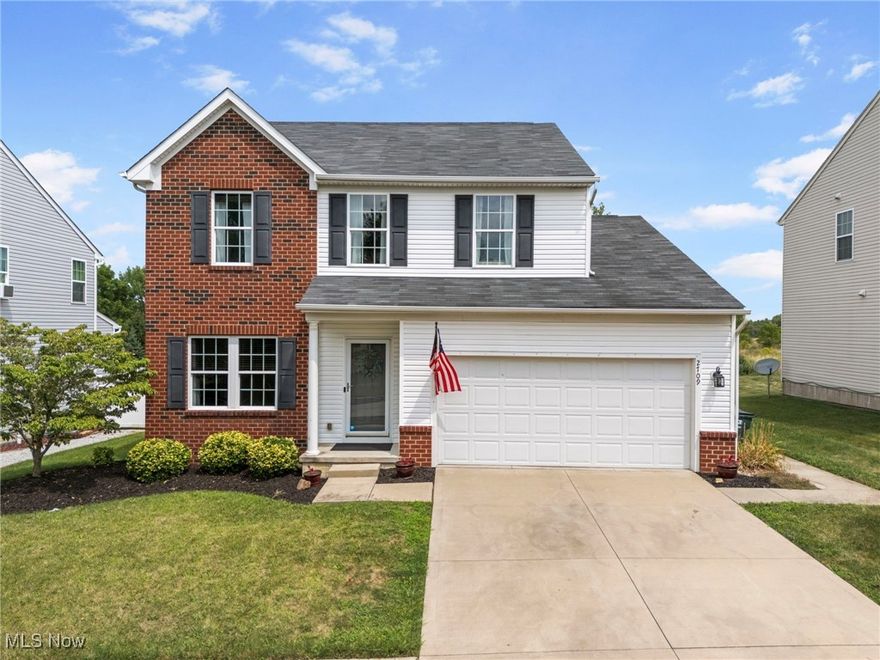 Spacious home in New Haven Estates!  Beautiful entry with foyer and formal living room/ dining room that makes a perfect flex area for office or play room.  Gorgeous kitchen with tons of cabinet and counter space including island plus dinette area.  The spacious morning room makes the perfect place for entertaining as well as overlooking the fenced back yard complete with custom patios area with plenty of space for tables  and seating.  Hardwood floors compliment the entire firs floor area including the mudroom with laundry connections (Electric needs reinstalled as it was rerouted to garage for EV Charger) The second floor offers the generous master bedroom complete with on suite bath and walk in closet.  Two additional bedrooms are ample sized and accommodated by the second bath.  The loft makes a perfect second floor living space or easily could convert to a fourth bedroom. Additional features include roughed in bath in basement should you want to finish the lower level, EV charger in garage, fully fenced beautiful back yard, gorgeous landscaping and ready for a new owner!  Come look today and make this yours!