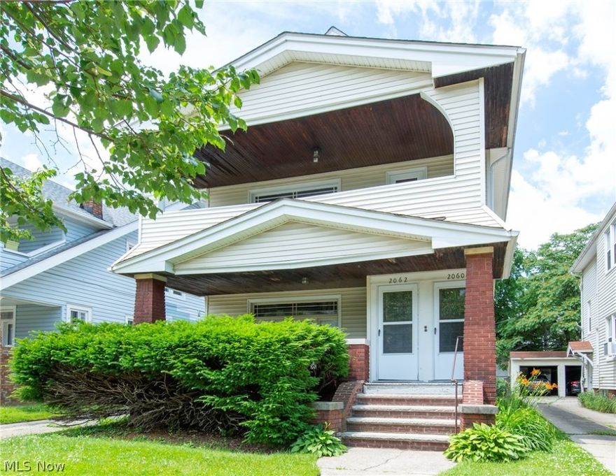 Updated double with lovely front porches and two car garage. Leases in place for both units. Newer kitchens/appliances in both units, beautiful natural woodwork. First floor has two bedrooms, full bath, kitchen, dining room and living room. Second floor has 3 bedrooms (3rd bedroom on 3rd floor), full bath, kitche, dining room and living room. Great condition and location! Lakewood is home to a convenient, beautiful downtown area, nicely redone schools, parks and beach! Lots of amenities throughout the city. Fast commute to downtown, hospitals and universities. Wonderful investment opportunity.