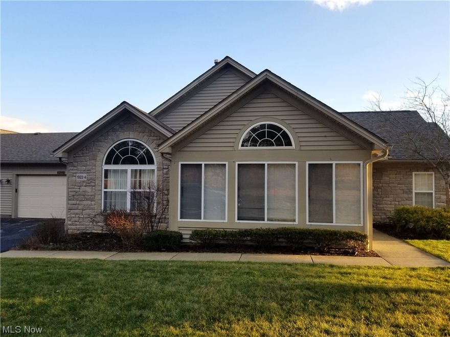 Ready for condo living?  Now is the time - great opportunity for this 2BD/2BA condo at Highland Creek!  Enjoy the view & privacy that this unit offers - tucked back in at the end of a cul-de-sac.  This condo features an open floor plan, vaulted ceilings, arched windows & an abundance of natural daylight!  Great Room with gas fireplace, Kitchen with white cabinets, wood floors & breakfast bar.  The kitchen is open to a nice size dining area & the great room.  Master BD with master Bath (walk-in shower), BD 2 with walk-in closet & tub/shower.  Laundry area with washer/dryer, heated/insulated Sun Room with private view, 2 car attached garage.  New furnace & C/A approx. 3 yrs., HWT 2016, microwave approx. 2 yrs.