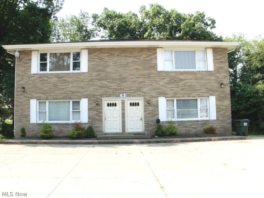 Nice brick building. First level previously used for retail golf equipment. Other side used as beauty salon with separate entry. Upper level has huge 2BD apartment w/living room, dining area, kitchen and bath. Separate utilities. Full basement. 3 furnaces 2001, 3 air conditioners. Ample parking in front. Spacious backyard. Lower unit could be converted back to duplex or triplex with modifications.  "As Is" Sale.