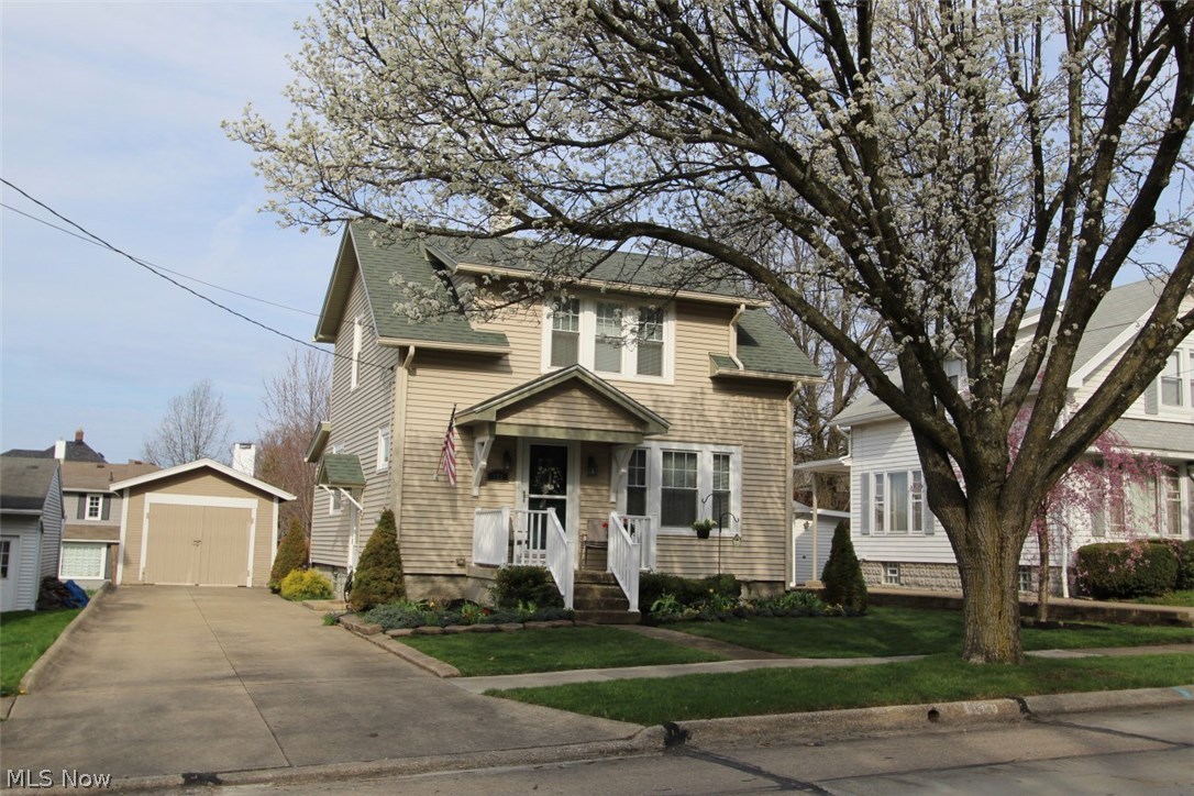 Really darling, clean and bright 1160 sq ft 2 bed/ 2 bath colonial*neutral coloring throughout the home*beautiful covered raised patio of antique bricks, large fenced yard w/maple, redbud, cherry and dogwood trees*Formal dining w/ slider to patio*and eat-in kitchen including all appliances*crown molding in living room *Master bedroom can hold king size suite and has his/her closets*2nd bedroom has oversized closet*2010 bath redone w/ Amish custom made cabinets, including linen closet, plus enclosed shower with soaker tub, porcelain tile floor and granite vanity top*1”copper new water line from house to street*2015 new hot water tank, furnace*2016 new air conditioner*2010 vinyl siding*2006 replacement windows*washer and dryer included*Home Warranty provided by seller*