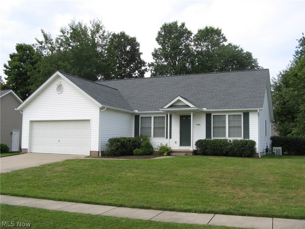 INVITINGLY PRICED !!!!!! Enjoy first floor living in this well maintained 3 bedroom ranch. The comfortable sized living room allows for a cheerful center for everyday family living. The well planned all applianced eat-in kitchen has storage space galore. The master bedroom and bathroom are located away from the two guest bedrooms and bath. While the utility room is conveniently located off the kitchen. The large unfinished basement could easily be finished for extra living space. Enjoy the newer roof, and hot water tank as well as the newer back yard patio. This home is located close the Kent State and the Necom. HOME WARRANTY included.