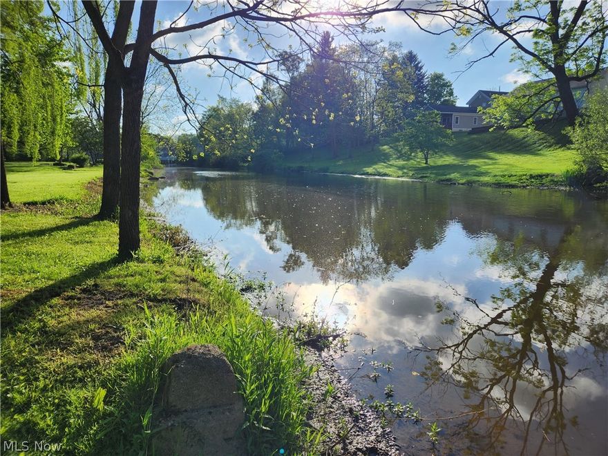 Take me to the River!  This private lot along the Silver Creek is THE PLACE to build your forever home or your own vacation getaway.    This lot has been cleared and used for recreational purposes as it has direct access to the water (see photo for kayak launch).  This lot has access to natural gas, electric, water and sewer (no septic field required!).  Over 150' feet of waterfront.   Paddle upstream for scenic views or paddle downstream to the waterfall and grab a beverage or an ice cream at Garretts Mill and Brewing Company.   Stop dreaming of beautiful places to live and start living the dream in Garrettsville.  Unfamiliar with all that Garrettsville has to offer?  This secluded property is just two minutes away from Garrettsville Cinemas, Dairy Queen, the Post Office, grocery stores, banking, and a variety of restaurants and pubs.  Just 10 minutes from Hiram College, 30 minutes from Solon and Chagrin Falls, 40 minutes to Akron University and Youngstown State.