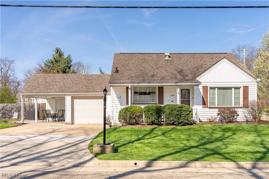 OPEN SUNDAY, April 12 from 12 - 1:30. Don’t miss your opportunity to own this super clean, move-in ready home in a prime North Canton location! Offering over 1,400 square feet of well-maintained living space, this home has been thoughtfully updated throughout. Recent improvements include a newer roof (approx. 10 years), brand-new high-end Carrier furnace with air scrubber/purification system (2026), new washer and dryer (2025), updated electric, and newer vinyl windows. Step inside to a cozy living room featuring charming built-ins and large windows that fill the space with natural light. The beautifully renovated eat-in kitchen showcases quartz countertops, a Blanco sink, under-cabinet lighting, newer appliances including an induction range, and ample pantry and counter space. Enjoy the convenience of mostly first-floor living with two bedrooms on the main level, including one with a triple closet, along with a fully updated bath featuring a solid surface vanity and a matching tub/shower surround with built-ins. Upstairs, a spacious third bedroom offers privacy, built-in drawers, a walk-in closet, and plenty of storage. The finished lower level is perfect for entertaining with custom lighting, a stylish bar with fridge, and flexible space for game nights or watching the big game. It also includes a half bath, laundry area, workshop potential, and clean storage space. Additional highlights include LVP flooring, ceiling fans, a nature stone garage floor, well manicured lawn and landscaping and a partially covered stamped patio/carport—perfect for outdoor enjoyment. This meticulously cared-for home is truly move-in ready and a must-see!