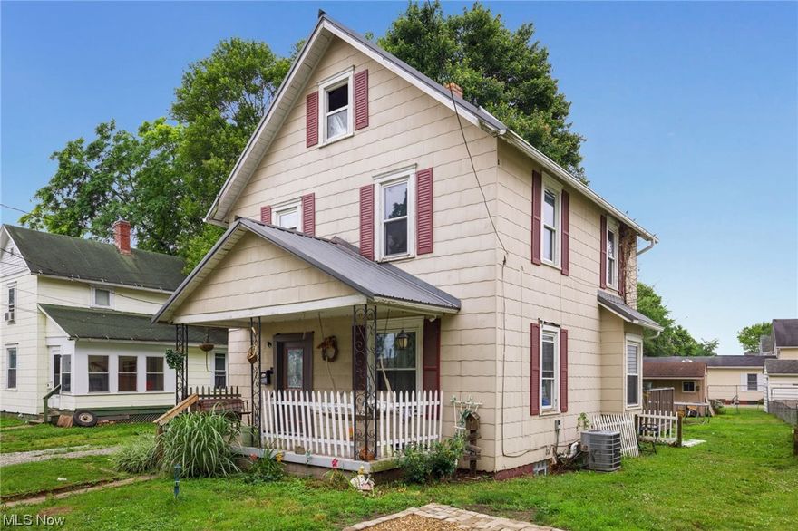 Come see this 3 bedroom, 1 bath home with a first floor laundry located within walking distance to all the Village of Minerva has to offer - shopping, restaurants, library, school, etc. Home has all the major items handled - New furnace, AC unit, and blown in insulation in 2019.  Newer metal roof as well.  Beautiful tile in kitchen and dining room.  Basement has been water proofed.  With all that done what is left is mostly cosmetic items that will make the house your home.  There is a fully fenced backyard and a 12 x 18 building.  Nice deck on the back for enjoying the good size back yard.  There is two off street parking spots at the front of the home off Murray Ave. and additional parking off alley behind building in back yard.