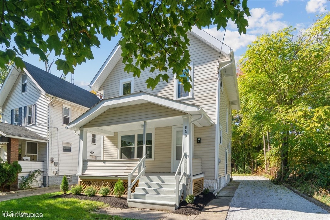 Nicely Renovated 3-4 BR 2 Story in Akron's North Hill. Updates include New Roof, Windows, Furnace, C/A, and Water tank. New White Kitchen with Granite counter tops and Stainless Steel appliances! Updated Bathroom too! Fresh neutral paint and new Flooring Througnout! 3 BRs on the 2nd floor, and 2 rooms in the finished attic. Nice front porch. This is a Fannie Mae HomePath Property.