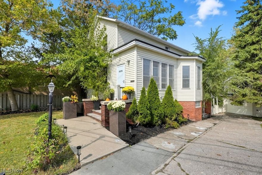 Back on the market at no fault of the seller.  This historical home, also formerly utilized as a church, offers exceptional versatility for business or residential use, suiting diverse needs. With four bedrooms and one-and-a-half bathrooms, it provides ample space for families or operations. A bright, ceramic-tiled foyer welcomes guests, leading to updated finishes throughout. The open-concept layout on the main floor creates a spacious feel, while freshly painted walls and engineered hardwood flooring add durability and style. Upstairs, new carpeting enhances comfort in three private bedrooms. The lower level features an updated kitchen with stainless steel appliances, granite countertops, LVT flooring, and modern cabinets. Adjacent is a flexible room—ideal as an office, extra bedroom, or storage—finished with ceramic tile. Another bedroom on this level boasts ceramic tile and a walk-in closet. Both bathrooms have updated fixtures, granite countertops and ceramic tile floors. The walk-out basement opens to a fenced yard, providing privacy for relaxation or entertaining. Additional features include a one-car detached garage and a spacious loft above, perfect for workspace or storage. Conveniently located near Cleveland Hopkins Airport, Fairview Hospital, Rocky River Reservation, shopping, and restaurants, this unique property offers easy access to key amenities. Schedule your showing today!