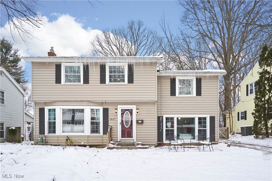 Welcome to this beautifully maintained 4 BR 2.5 BA colonial in desirable West Akron! This home seamlessly combines classic charm with modern upgrades. On the 1st floor, you'll find hard wood floors with a beautiful entrance to the living and dining room featuring huge windows to let nature and sun stream in! The kitchen features expansive countertops, stainless steel appliances breakfast bar and built in shelves. The Family room is cozy and includes a half bath for guests and convenient access to the backyard and mudroom with lockers/coat hooks to catch all! Upstairs hosts the spacious master bedroom with updated full bath, all complemented by 3 additional well-appointed bedrooms, providing ample space for family, an office/workout, or space for guests. Step outside to your large private backyard, complete with a large patio area with cafe lights that have already been strung. Additional highlights include a finished basement w/ rec room, and an oversized 2 car garage. Ideally located in the beautifully tree lined streets of West Akron, near parks, shopping, and dining, this home is truly a gem! This home has been lovingly cared for and has an extensive Improvement list that is available through your agent. Home Warranty included & Perfect to move right in.