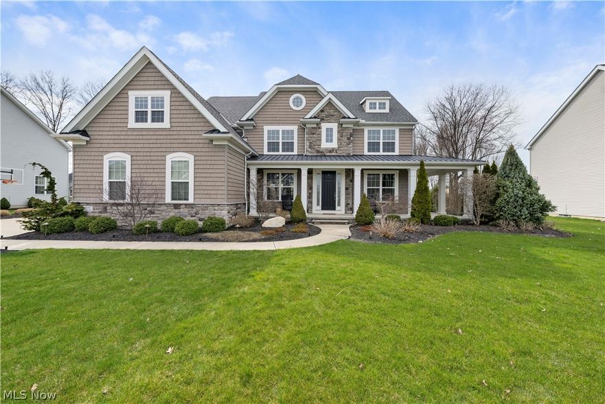 Welcome to one of the finest homes in Legacy Pointe.Upon entering the home, you are welcomed by a grand, 2-story
foyer w/ brand new hardwood that flows throughout the entire 1st level.The open concept floor plan was designed for
entertaining. The freshly remodeled kitchen includes high end appliances, granite counter tops and an oversized Lshaped island that flows into the 2-story great room w/ a stunning 2 way fireplace, effortlessly connecting you to your
outdoor oasis. Making your way upstairs you’ll find the relaxing Master bedroom suite.Welcomed by vaulted ceilings,
cozy sitting area and a bathroom w/a jetted tub, walk-in closet including custom cabinetry and a granite island.The
lower level boasts a massive theater room w/ a screen and projector.