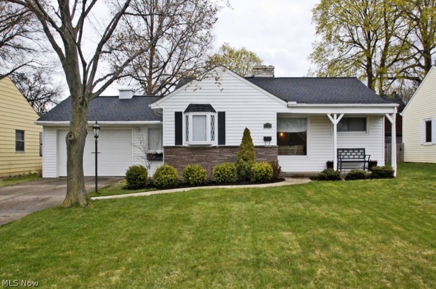 FABULOUS 3 BR, 1 ½ BA Ranch in the heart of Rocky River with the WOW factor! Beautifully renovated with a sophisticated flair! Rich hardwood floors, gorgeous eat-in Kitchen and all new appliances! 2 fireplaces! Huge finished basement with a woodburner and bar! Newer Roof, Patio, walkway, H20 tank, basement carpeting, updated bathrooms and windows! Attached 2 car garage and lovely sitting porch adds to the charming curb appeal! Don’t miss this one!