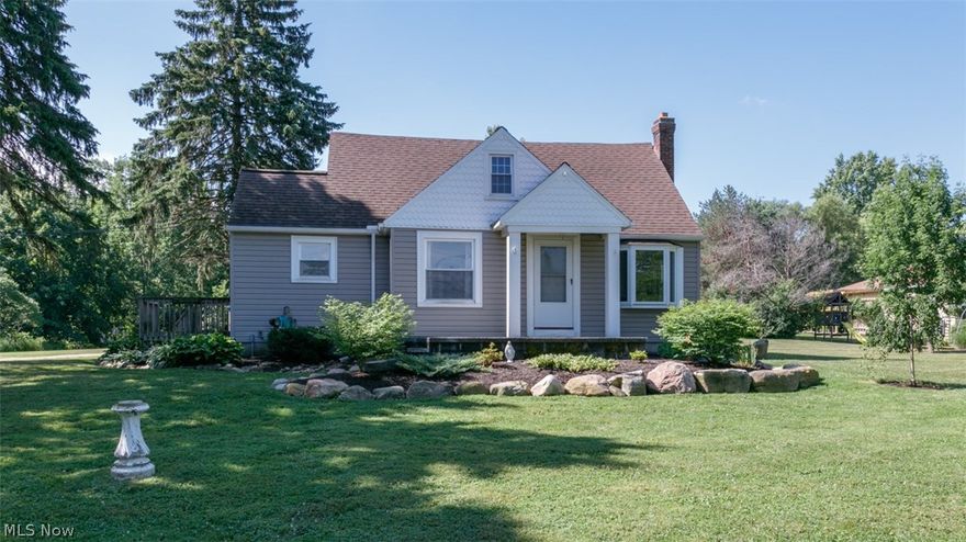 Charming Contemporary Cape Cod on 2 acres with updates throughout! 3 Car Detached Garage with tons of storage, new garage doors and openers in 2012. Freshly landscaped 2 acres with privacy trees. Newly remodeled second floor features 20x16 Master Suite or teen suite, complete with walk in closet, full bath, and built in storage. Hardwood floors flow through the living room and first floor bedrooms. Abundant natural light pours through the living room bay window! Kitchen with tile floor and all appliances included. Dining area has large window overlooking front yard. Full finished basement with new carpet, drywall, and full bathroom makes for a great lower level family room and entertainment area. Large laundry room with folding table, utility sink, and extra storage. All of the mechanicals have been replaced since 2012. New furnace/AC ('14), updated to natural gas. New hot water tank ('12), pressure tank ('12), well pump ('12), water softener ('16). New fixtures throughout and updated