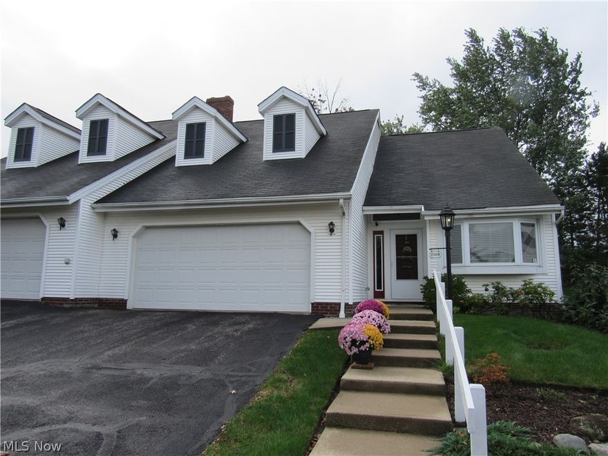 Trick or treat your self to this well maintained end unit ranch condo. This spacious condo offers 2 bedrooms and 2 full baths. Newer carpet through out. Eat in kitchen has a garden window. Refinished kitchen cabinets with newer countertops and a newer gas stove. The large dining room is open to the great room that overlooks the private patio. The master bedroom has a large walk in closet and master bath. Large 2 car attached garage with plenty of storage in the attic. All appliances stay. 50+ community.