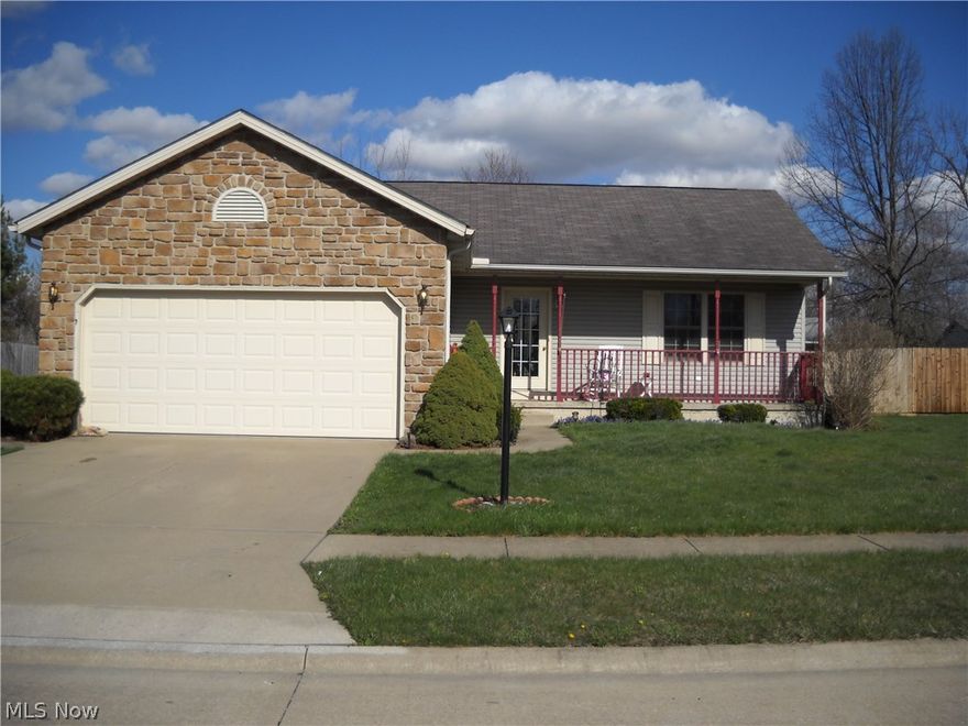 Come see this 100% move-in-ready ranch that has enough space to raise a family and yet it’s just the right size for one or two people to enjoy and maintain.  The yard is nicely landscaped and has a fenced in backyard with a deck, patio, hot tub and fire pit for great outdoor gatherings with family and friends.  The roomy living room has vaulted ceilings and is open to the dining room.  The kitchen offers lots of cabinets for storage and has room to move around in.  If you need a playroom, craft room or workshop you’ll get a lot of use out of the partially finished basement. The laundry room has hook ups for both gas and electric dryers.  Schedule your showing today!